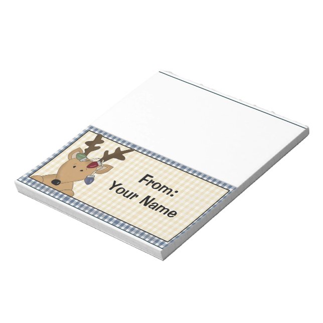 Candy or Holiday Treats Bag Topper Notepad (Rotated)