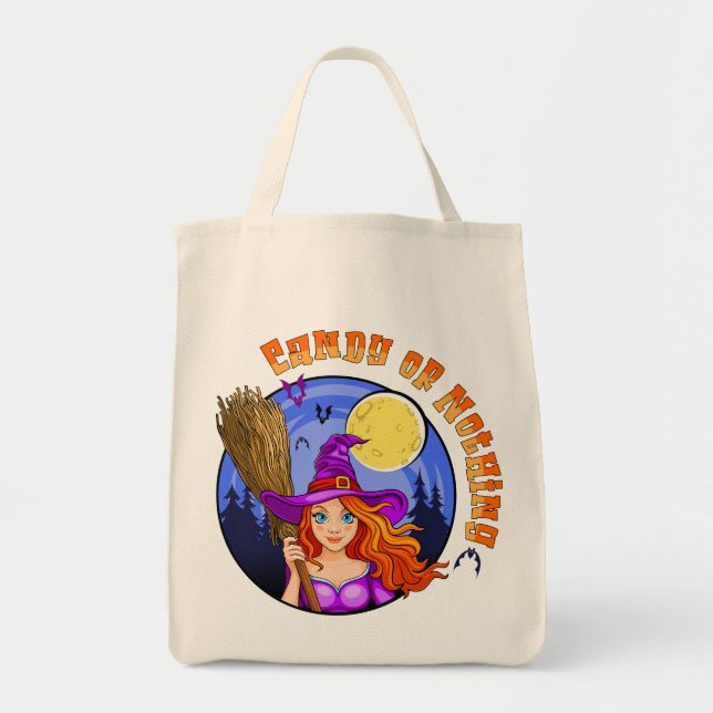 Candy or Nothing Tote Bag (Front)