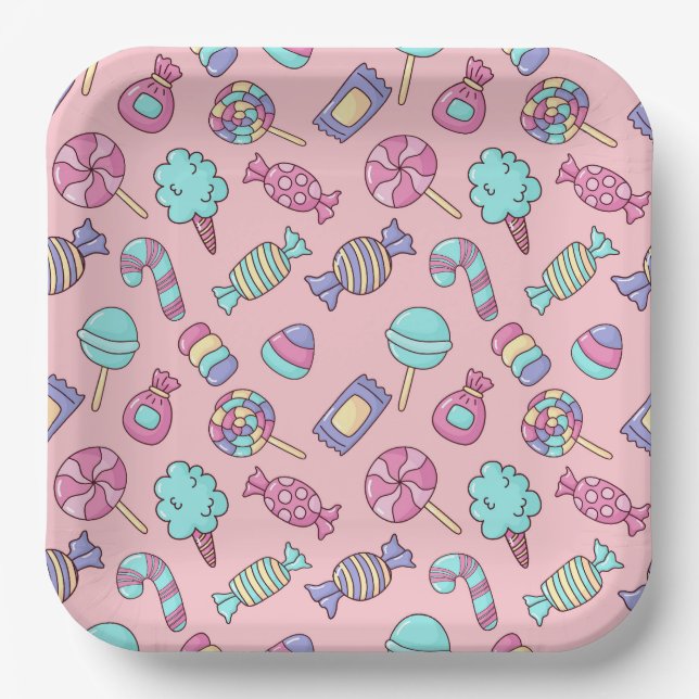 Candy  paper plate (Front)