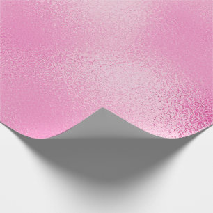 Candy Pastel Pink Rose Glass Ice Glam Wrapping Paper