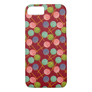Candy pattern   Lollies pattern   lollipop 10 iPhone 8/7 Case
