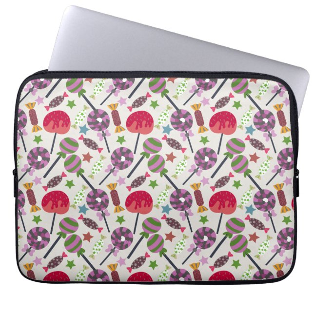 Candy pattern | Lollies pattern | lollipop 11 Laptop Sleeve (Front)
