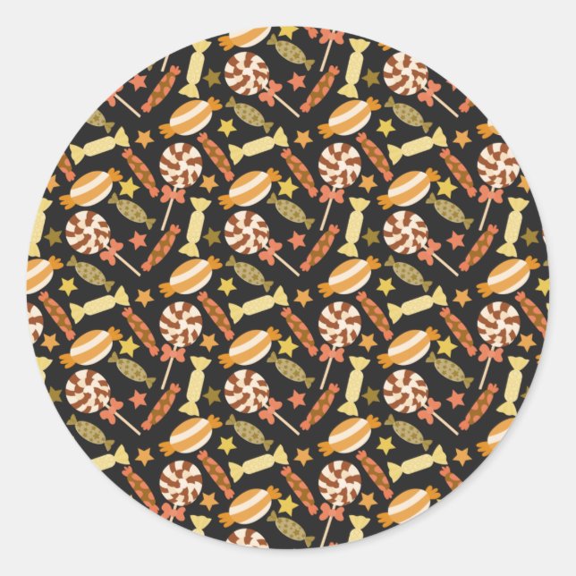 Candy pattern | Lollies pattern | lollipop 13 Classic Round Sticker (Front)