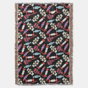 Candy pattern Lollies pattern lollipop 14 Throw Blanket