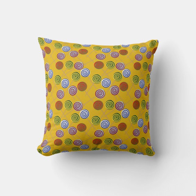 Candy pattern | Lollies pattern | lollipop 15 Cushion (Front)