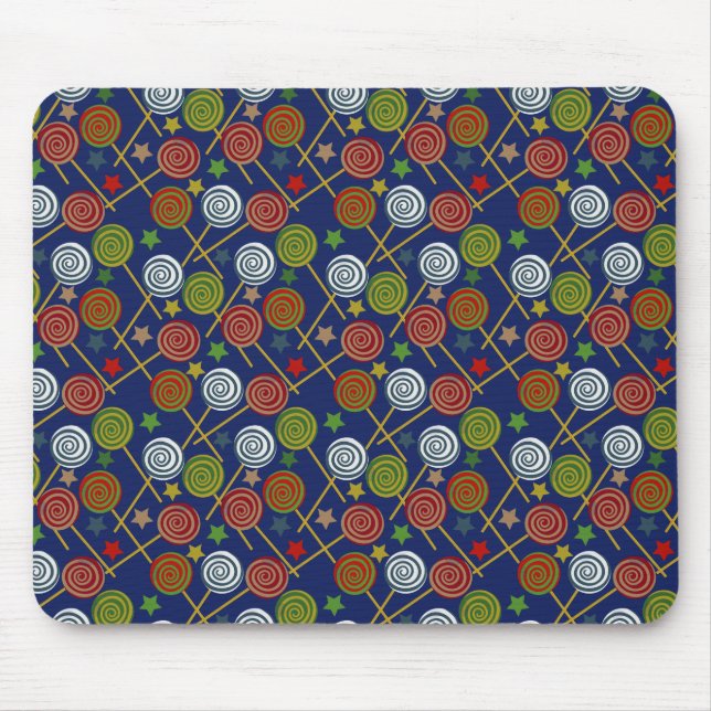 Candy pattern | Lollies pattern | lollipop 17 Mouse Pad (Front)