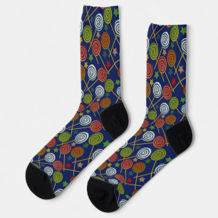 Candy pattern   Lollies pattern   lollipop 17 Note Socks