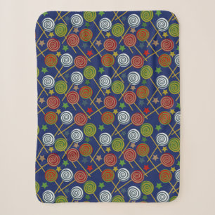 Candy pattern Lollies pattern lollipop 17 Sherpa Blanket