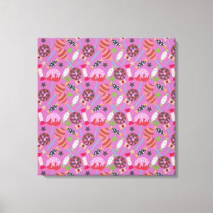Candy pattern Lollies pattern lollipop 19 Canvas Print