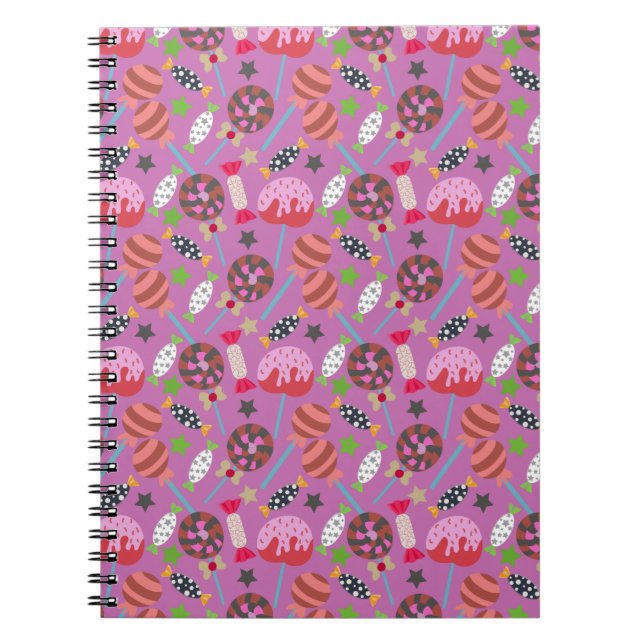 Candy pattern | Lollies pattern | lollipop 19 Notebook (Front)