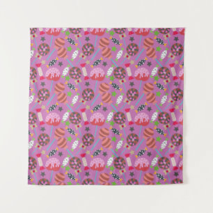 Candy pattern   Lollies pattern   lollipop 19 Tapestry