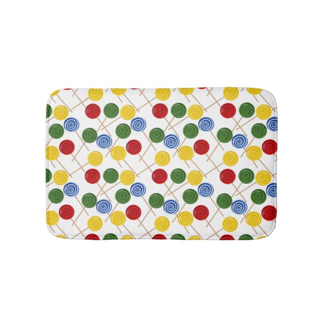 Candy pattern | Lollies pattern | lollipop 21 Bath Mat (Front)