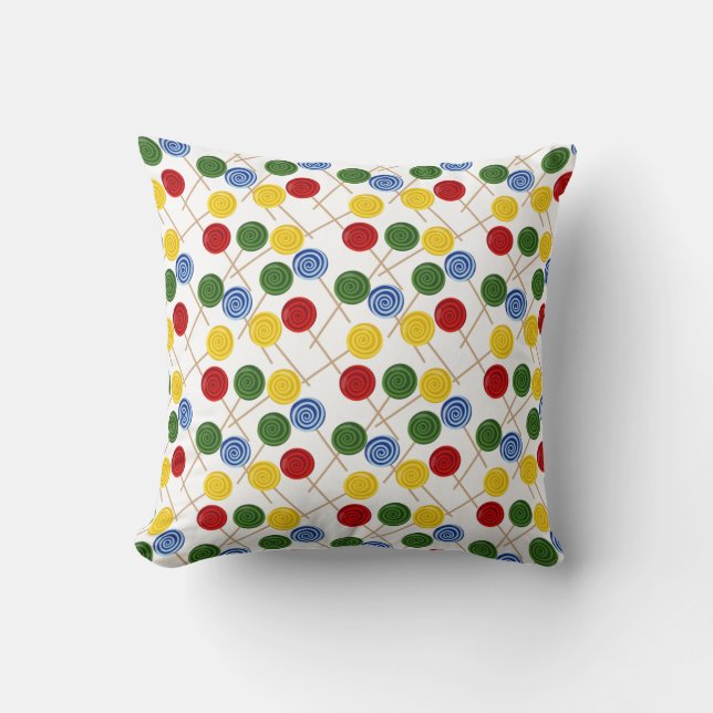 Candy pattern | Lollies pattern | lollipop 21 Cushion (Front)