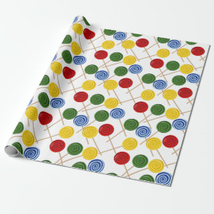 Candy pattern Lollies pattern lollipop 21 Wrapping Paper