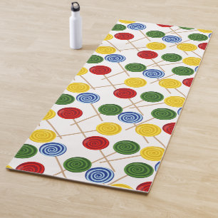 Candy pattern Lollies pattern lollipop 21 Yoga Mat