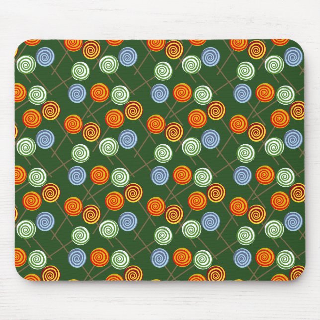 Candy pattern | Lollies pattern | lollipop 22 Mouse Pad (Front)