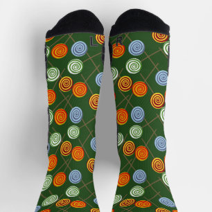 Candy pattern   Lollies pattern   lollipop 22 Thro Socks