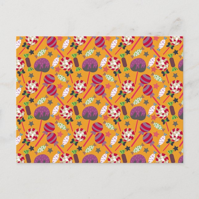 Candy pattern | Lollies pattern | lollipop 23 Postcard (Front)
