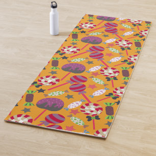 Candy pattern Lollies pattern lollipop 23 Yoga Mat