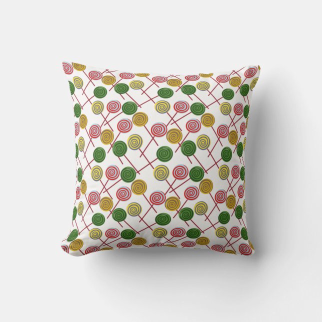 Candy pattern | Lollies pattern | lollipop 24 Cushion (Front)