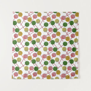 Candy pattern   Lollies pattern   lollipop 24 Tapestry