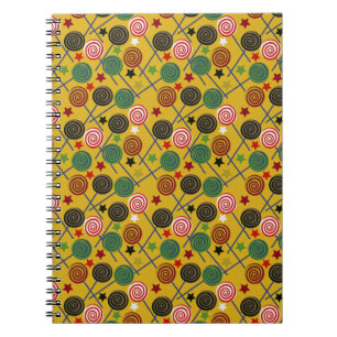Candy pattern Lollies pattern lollipop 25 Notebook
