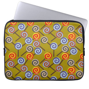 Candy pattern Lollies pattern lollipop 26 Laptop Sleeve