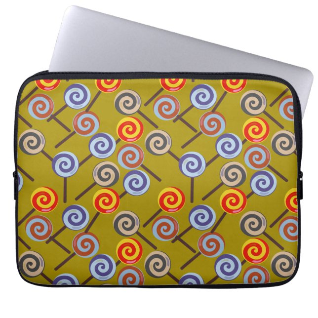 Candy pattern | Lollies pattern | lollipop 26 Laptop Sleeve (Front)