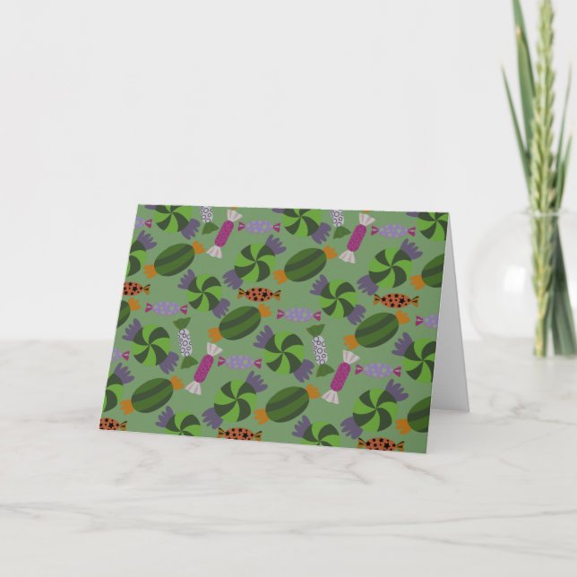 Candy pattern | Lollies pattern | lollipop 27 Card (Front)