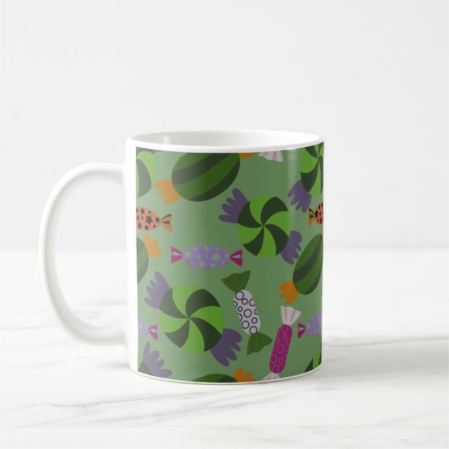Candy pattern | Lollies pattern | lollipop 27 Coffee Mug (Left)