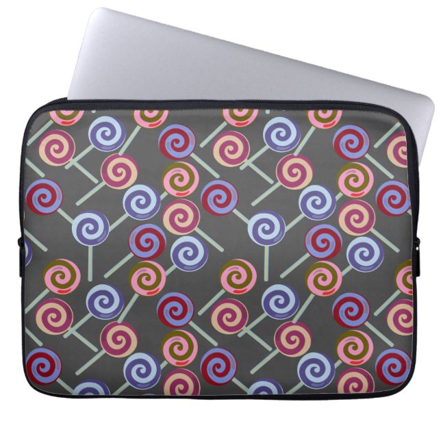 Candy pattern | Lollies pattern | lollipop 27 Laptop Sleeve (Front)