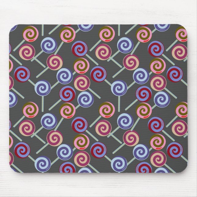 Candy pattern | Lollies pattern | lollipop 27 Mouse Pad (Front)