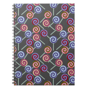 Candy pattern   Lollies pattern   lollipop 27 Notebook