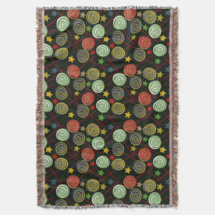 Candy pattern Lollies pattern lollipop 28 Throw Blanket