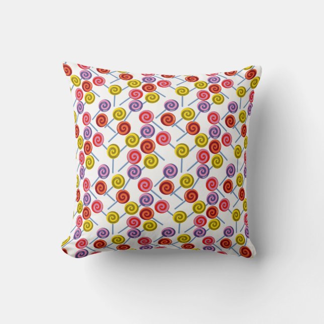 Candy pattern | Lollies pattern | lollipop 2 Cushion (Front)