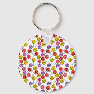 Candy pattern Lollies pattern lollipop 2 Key Ring