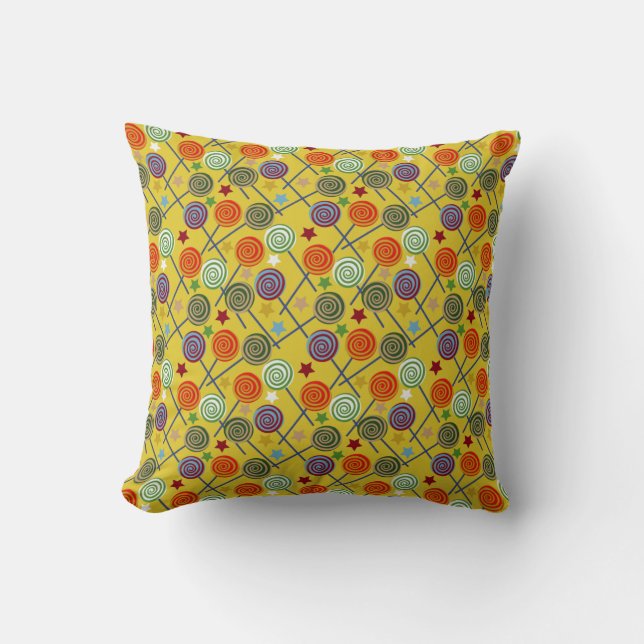 Candy pattern | Lollies pattern | lollipop 30 Cushion (Front)