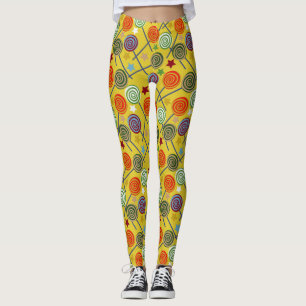 Candy pattern Lollies pattern lollipop 30 Leggings