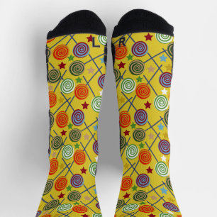 Candy pattern   Lollies pattern   lollipop 30 Note Socks