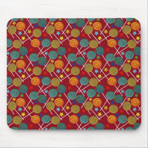 Candy pattern Lollies pattern lollipop 32 Mouse Pad