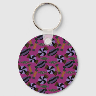 Candy pattern Lollies pattern lollipop 33 Key Ring
