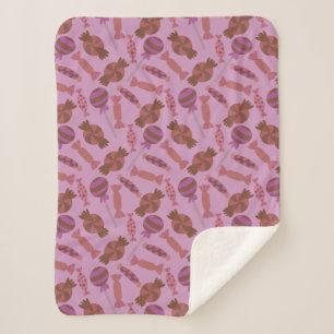 Candy pattern Lollies pattern lollipop 34 Sherpa Blanket