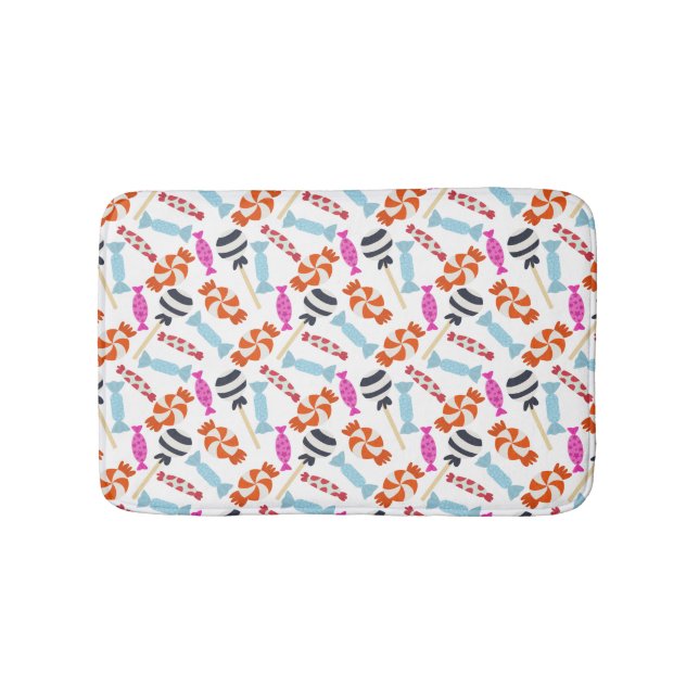 Candy pattern | Lollies pattern | lollipop 35 Bath Mat (Front)
