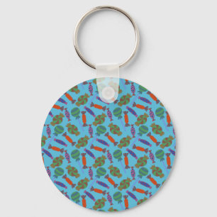 Candy pattern Lollies pattern lollipop 36 Key Ring
