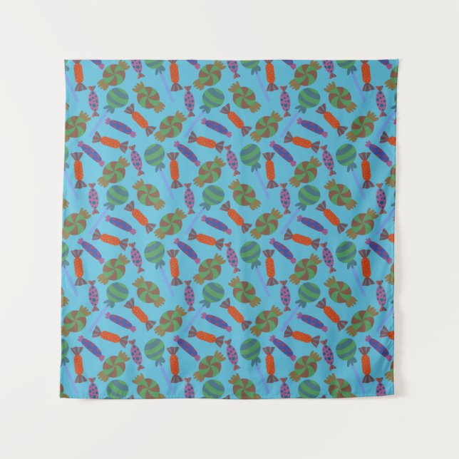 Candy pattern | Lollies pattern | lollipop 36 Tapestry (Front)