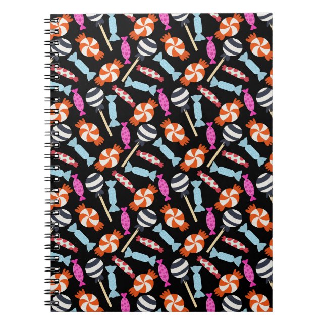 Candy pattern | Lollies pattern | lollipop 37 Notebook (Front)