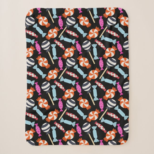 Candy pattern | Lollies pattern | lollipop 37 Sherpa Blanket (Front)