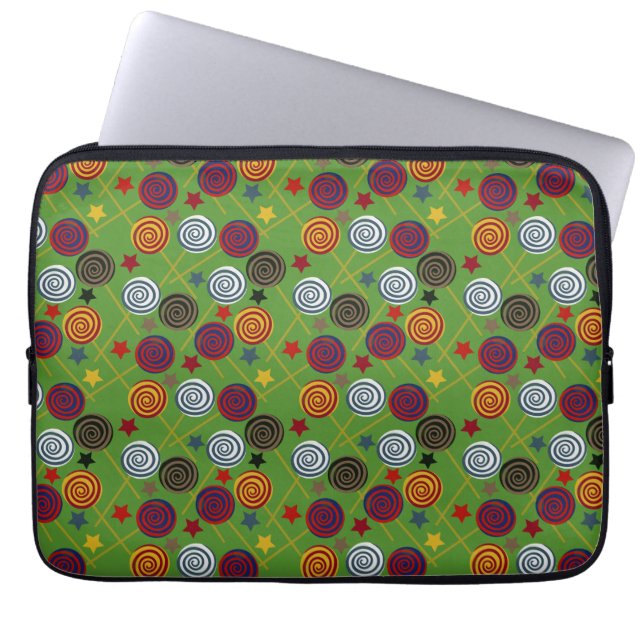 Candy pattern | Lollies pattern | lollipop 39 Laptop Sleeve (Front)