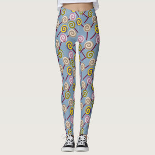 Candy pattern Lollies pattern lollipop 3 Leggings