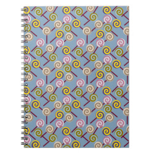 Candy pattern   Lollies pattern   lollipop 3 Notebook